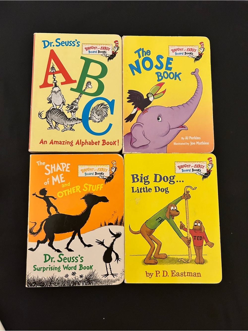 Four Dr. Seuss Bright-Early Board Books